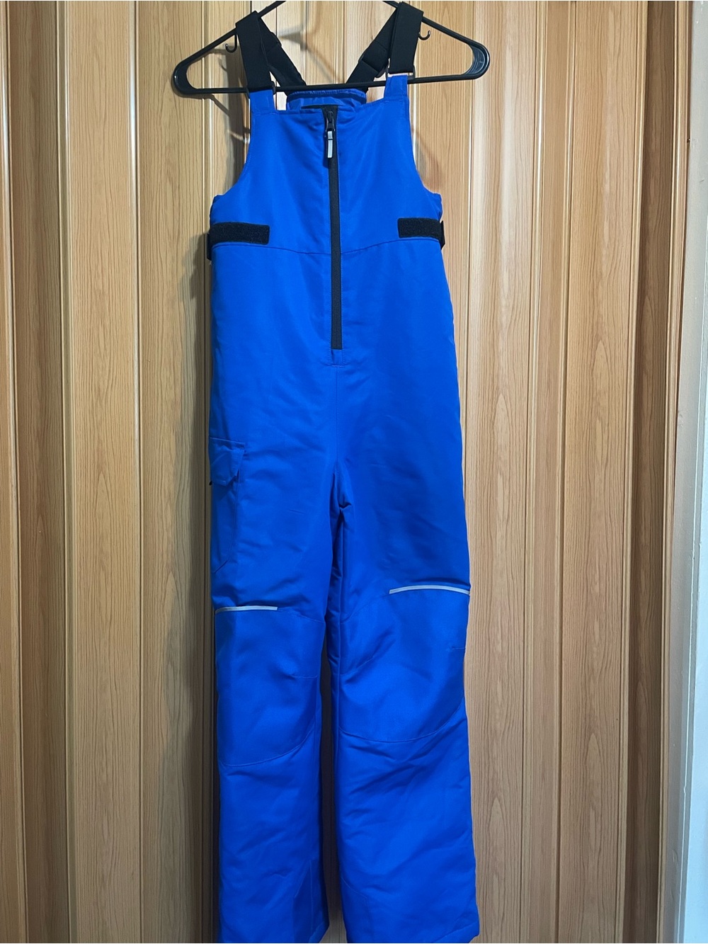 SwissTech Blue Snow Bib Overalls for Kids. Size LG 10/12.